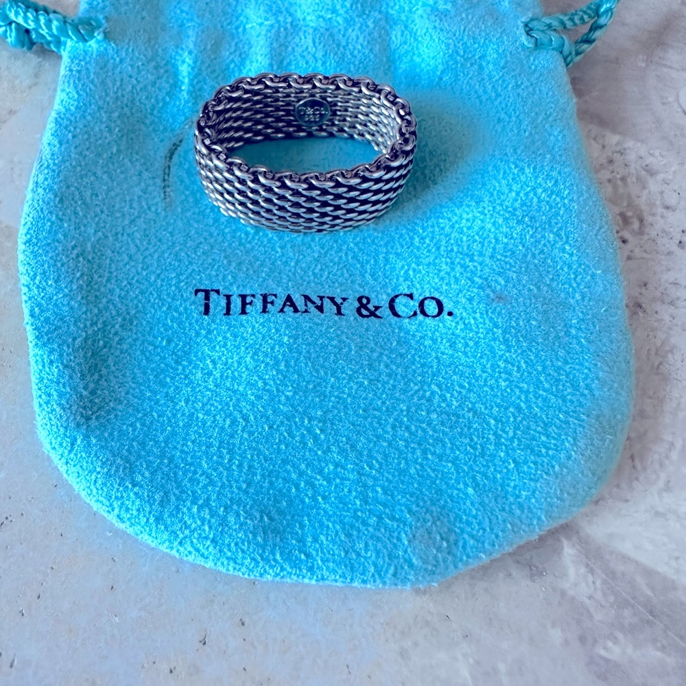 Tiffany’s mesh ring size 8